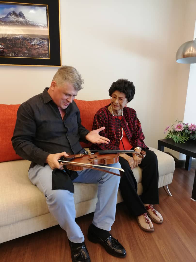 What a privilege and honour to play for Tun Siti Hasmah, the Patron of the Malaysian Philharmonic Orchestra. She is the most passionate and humble lady I've ever known
